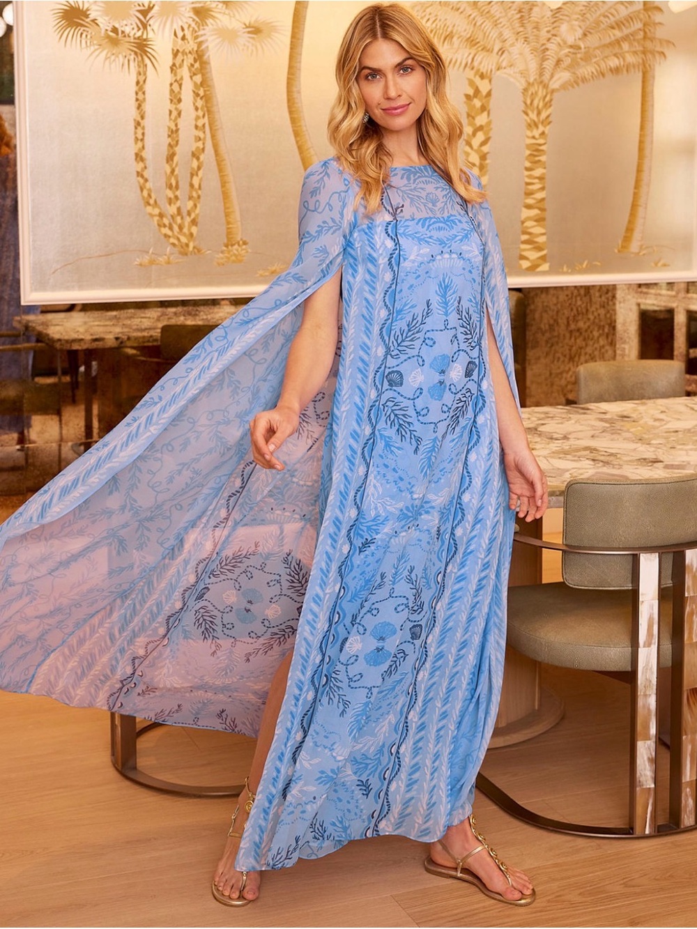 Lilly Pulitzer Kingston Silk Maxi Caftan